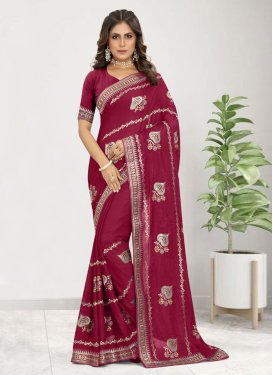 Embroidered Work Designer Traditional Saree