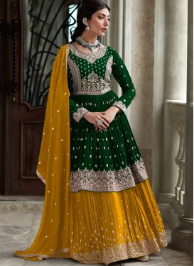 Embroidered Work Georgette Designer Kameez Style Lehenga Choli