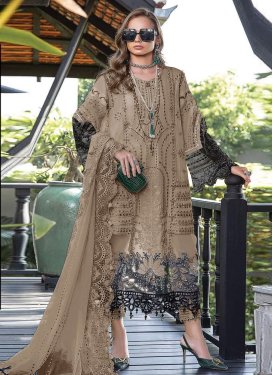 Embroidered Work Georgette Pakistani Straight Salwar Suit