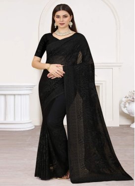 Embroidered Work Georgette Traditional Saree