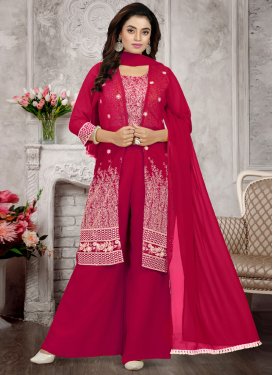 Embroidered Work  Jacket Style Salwar Suit