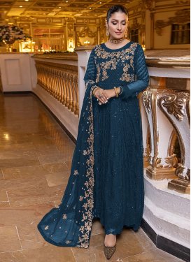 Embroidered Work Long Length Trendy Pakistani Suit