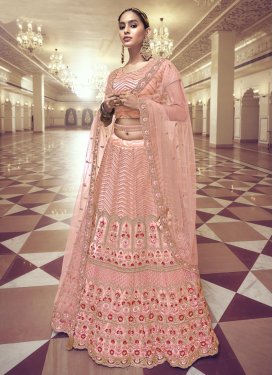 Embroidered Work Net Designer Classic Lehenga Choli