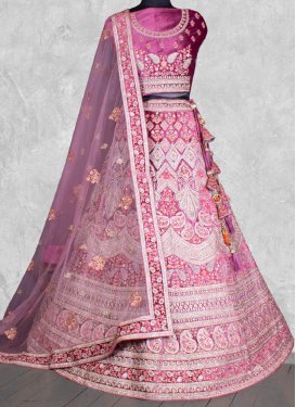 Embroidered Work Net Trendy Designer Lehenga Choli