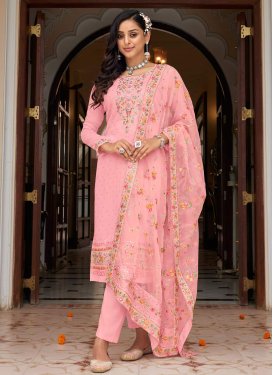 Embroidered Work Pant Style Designer Salwar Kameez