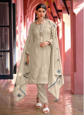 Embroidered Work Pant Style Designer Salwar Suit