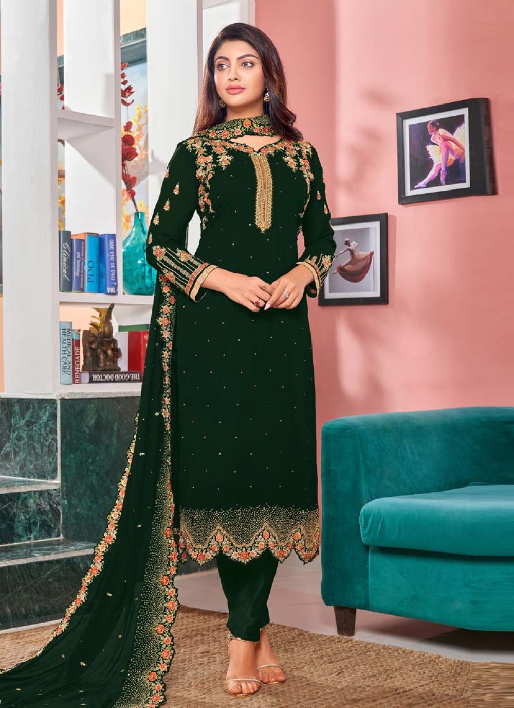 Amazon.com: Swinory Indian/Pakistani Ethnic party wear Pant Style salwar  kameez suit ready to wear for Women with dupatta-224 : Clothing, Shoes &  Jewelry