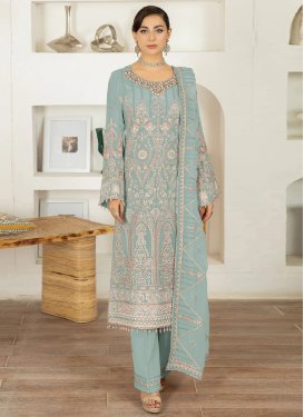 Embroidered Work Pant Style Pakistani Salwar Suit