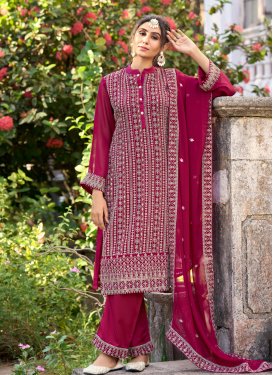 Embroidered Work Rangoli Silk Pant Style Classic Salwar Suit