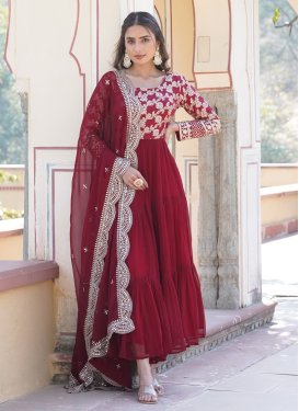 Embroidered Work Readymade Classic Gown
