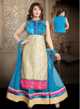 Embroidered Work Readymade Designer Gown