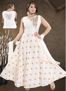 Embroidered Work Readymade Designer Gown