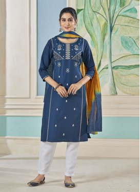 Embroidered Work Readymade Designer Salwar Suit