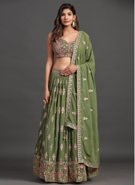 Embroidered Work Readymade Lehenga Choli