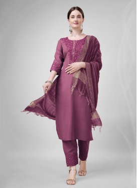 Embroidered Work Readymade Salwar Suit