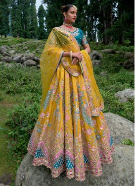 Embroidered Work Silk Designer Classic Lehenga Choli
