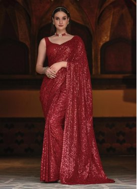 Embroidered Work Traditional Designer Saree