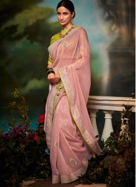 Embroidered Work  Traditional Saree