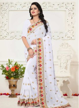 Embroidered Work Traditional Saree