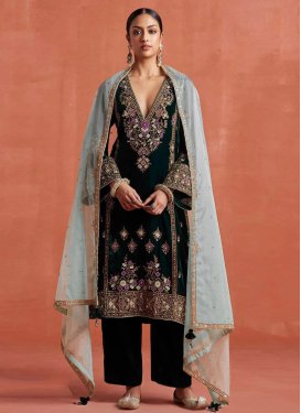 Bottle-green : Salwar Kameez - Pakistani Salwar Kameez UK, USA, Australia