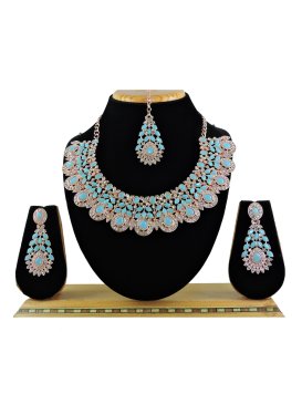 Enchanting Stone Work Necklace Set For Ceremonial