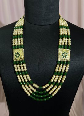 Especial  Alloy Beads Work Gold Rodium Polish Necklace