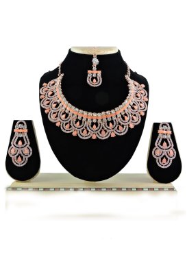 Especial  Alloy Gold Rodium Polish Necklace Set For Party