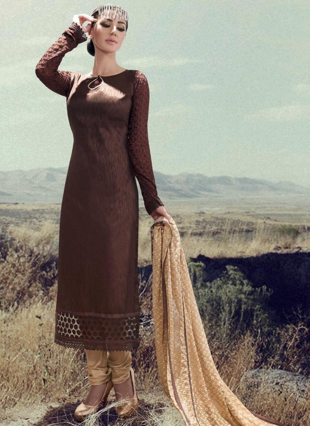 Amazon.com: TIORU Women's Dress Twist Front Satin Dress (Color : Coffee  Brown, Size : Medium) : Clothing, Shoes & Jewelry