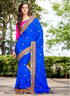 Exotic Beads And Multi Enahnced Half N Half Saree