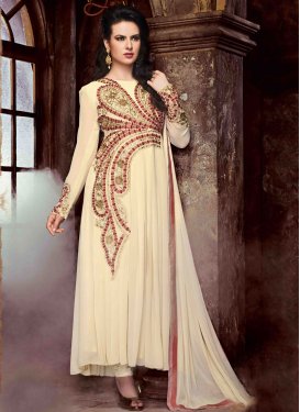 Eye-Catchy Embroidery Work Party Wear Suit