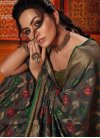 Art Silk Thread Work Designer Traditional Saree - 1