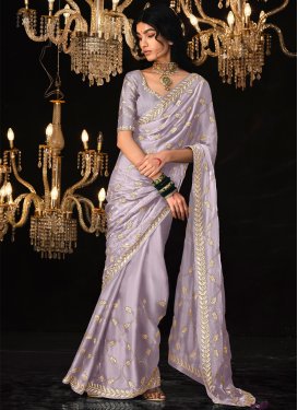 Fancy Fabric Designer Contemporary Saree