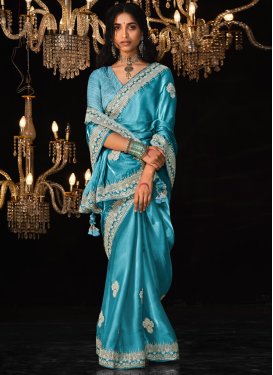 Fancy Fabric Designer Contemporary Style Saree