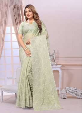 Fancy Fabric Traditional Designer Saree For Ceremonial