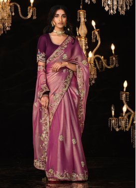 Fancy Fabric Trendy Classic Saree For Ceremonial