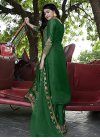 Satin Silk Palazzo Style Pakistani Salwar Suit - 1