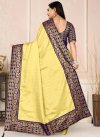 Woven Work Art Silk Contemporary Style Saree For Casual - 1