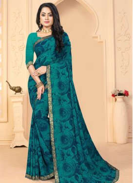 Faux Georgette Contemporary Style Saree