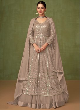 Faux Georgette Designer Kameez Style Lehenga Choli