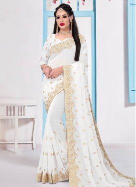 Faux Georgette Designer Traditional Saree For Ceremonial