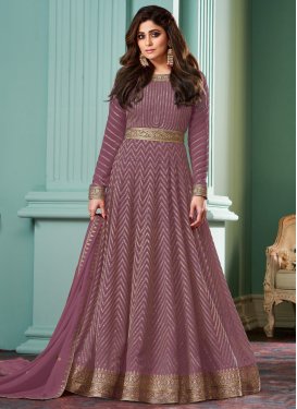Embroidered Work Shamita Shetty Desinger Anarkali Salwar Suit