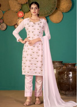 Faux Georgette Pant Style Designer Salwar Suit