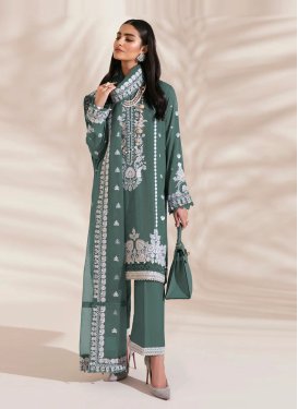 Faux Georgette Pant Style Pakistani Suit