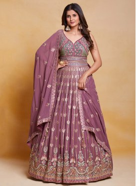 Faux Georgette Readymade Classic Gown For Party