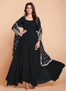 Faux Georgette Readymade Designer Gown