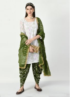 Faux Georgette Readymade Designer Salwar Suit