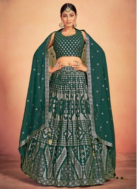 Faux Georgette Readymade Lehenga Choli