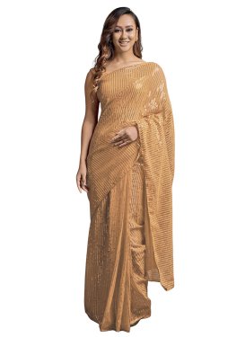 Faux Georgette Traditional Designer Saree For Casual