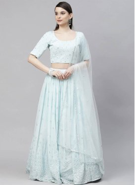 Faux Georgette Trendy Lehenga Choli