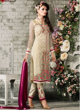 Fetching Floral Work Pant Style Designer Suit